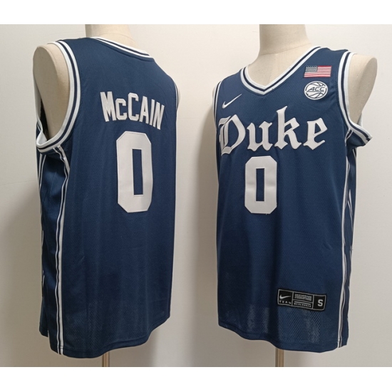 Men Royal Duke Navy Blue Devils Jared McCain #0 Stitched Basketball Jersey Men Royal Duke Navy Blue Devils Jared McCain #0 Stitched Basketball Jersey