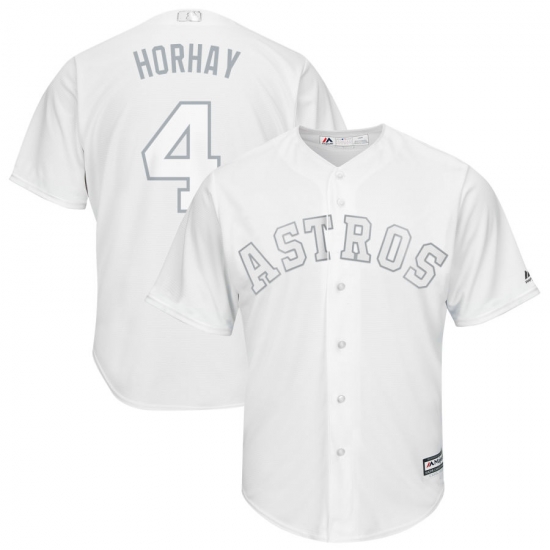 Astros 4 George Springer Horhay White 2019 Players Weekend Player Jersey Astros 4 George Springer Horhay White 2019 Players Weekend Player Jersey