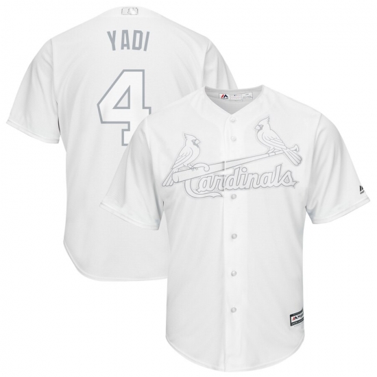 Cardinals 4 Yadier Molina Yadi White 2019 Players Weekend Player Jersey Cardinals 4 Yadier Molina Yadi White 2019 Players Weekend Player Jersey