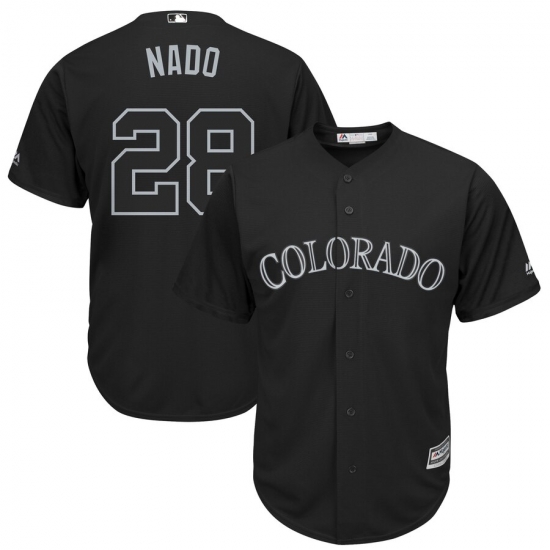 Rockies 28 Nolan Arenado Nado Black 2019 Players Weekend Player Jersey Rockies 28 Nolan Arenado Nado Black 2019 Players Weekend Player Jersey