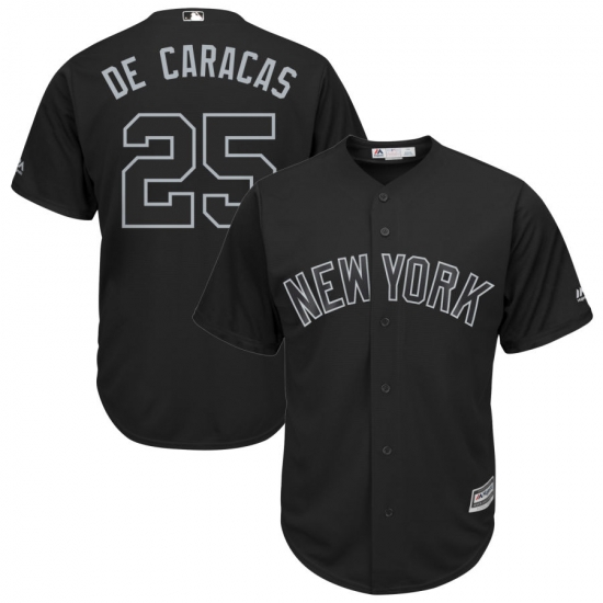 Yankees 25 Gleyber Torres De Caracas Black 2019 Players Weekend Player Jersey Yankees 25 Gleyber Torres De Caracas Black 2019 Players Weekend Player Jersey
