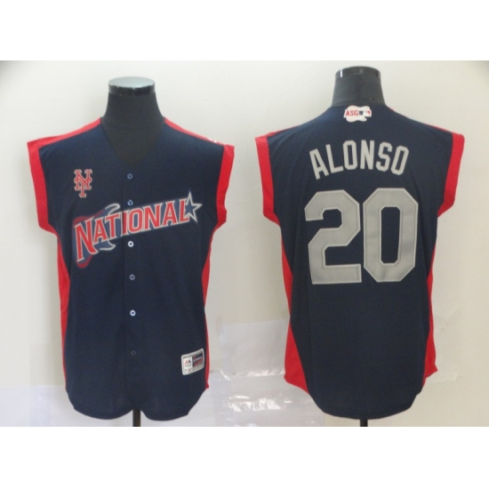 National League 20 Pete Alonso Navy 2019 MLB all star Game Player Jersey National League 20 Pete Alonso Navy 2019 MLB all star Game Player Jersey