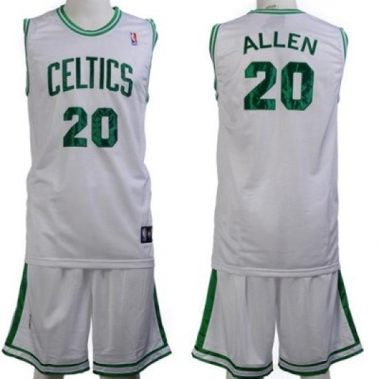 Boston Celtics 20 Ray Allen White Jerseys&Shorts Boston Celtics 20 Ray Allen White Jerseys&Shorts
