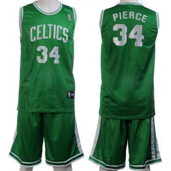 Boston Celtics 34 Paul Pierces Green Jerseys&Shorts Boston Celtics 34 Paul Pierces Green Jerseys&Shorts