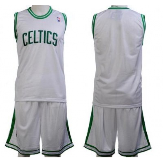 Boston Celtics Blank White Jerseys&Shorts Boston Celtics Blank White Jerseys&Shorts