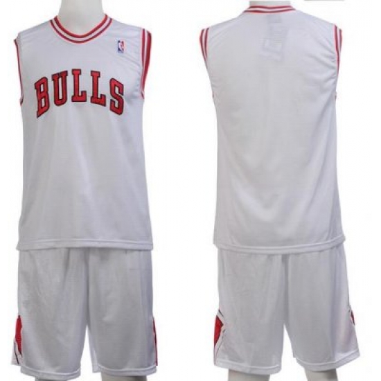 Chicago Bulls Blank White Jerseys&Shorts Chicago Bulls Blank White Jerseys&Shorts