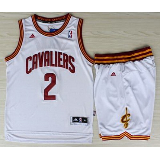Cleveland Cavaliers 2 Kyrie Irving White Revolution 30 Swingman Jerseys Shorts NBA Suits Cleveland Cavaliers 2 Kyrie Irving White Revolution 30 Swingman Jerseys Shorts NBA Suits