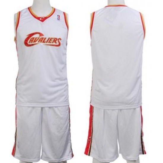 Cleveland Cavaliers Blank White Jerseys&Shorts Cleveland Cavaliers Blank White Jerseys&Shorts