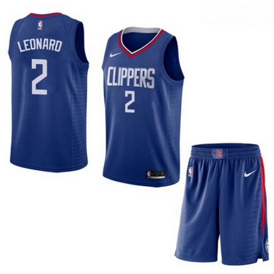Clippers 2 Kawhi Leonard Blue City Edition Nike Swingman Jersey With Shorts Clippers 2 Kawhi Leonard Blue City Edition Nike Swingman Jersey With Shorts