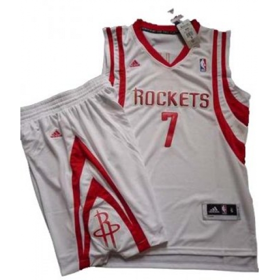 Houston Rockets 7# Jeremy Lin White Revolution 30 Swingman NBA Jersey & Shorts Suit Houston Rockets 7# Jeremy Lin White Revolution 30 Swingman NBA Jersey & Shorts Suit