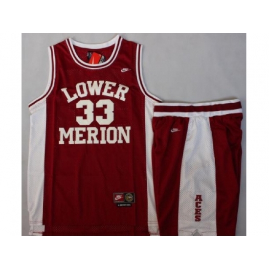 Lower Merion 33 Kobe Bryant Red Basketball Jerseys Shorts Suits Lower Merion 33 Kobe Bryant Red Basketball Jerseys Shorts Suits