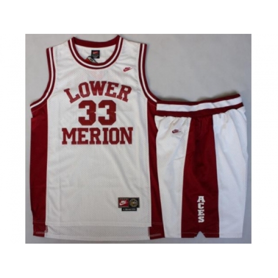 Lower Merion 33 Kobe Bryant White Basketball Jerseys Shorts Suits Lower Merion 33 Kobe Bryant White Basketball Jerseys Shorts Suits