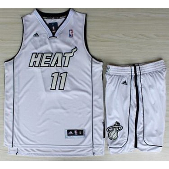 Miami Heat 11 Chris Andersen White Silver Number Revolution 30 Jerseys Shorts NBA Suits Miami Heat 11 Chris Andersen White Silver Number Revolution 30 Jerseys Shorts NBA Suits