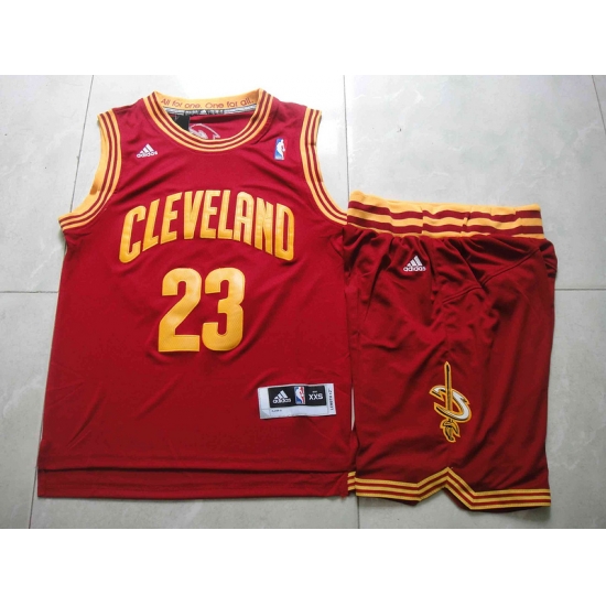 NBA Cleveland Cavaliers 23 LeBron James Red Jerseys Shorts Set Suit NBA Cleveland Cavaliers 23 LeBron James Red Jerseys Shorts Set Suit