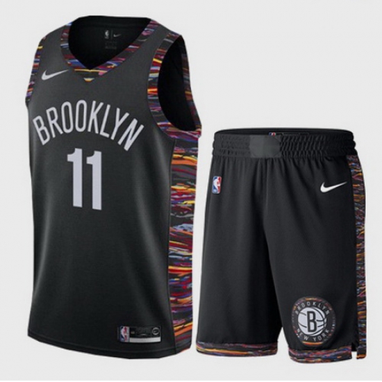 Nets 11 Kyrie Irving White City Edition Nike Swingman Jersey 28With Shorts