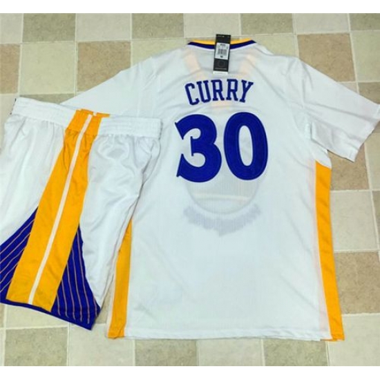 Warriors #30 Stephen Curry White Long Sleeve A Set Stitched NBA Jersey Warriors #30 Stephen Curry White Long Sleeve A Set Stitched NBA Jersey