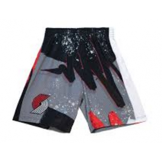 NBA Shorts Blazer White Gray NBA Shorts Blazer White Gray
