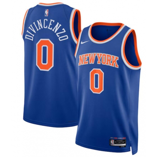 New York Knicks Nike Association Edition Swingman #0 Jersey Blue Donte DiVincenzo New York Knicks Nike Association Edition Swingman #0 Jersey Blue Donte DiVincenzo