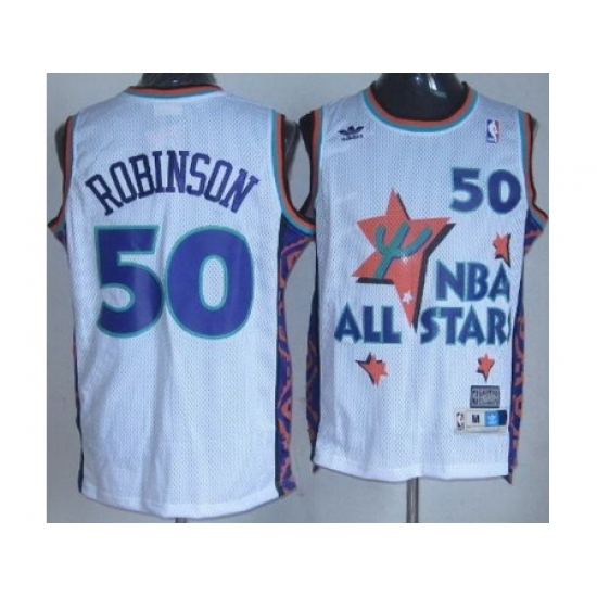 San Antonio Spurs 50 David Robinson White 95 All Star NBA Jerseys San Antonio Spurs 50 David Robinson White 95 All Star NBA Jerseys