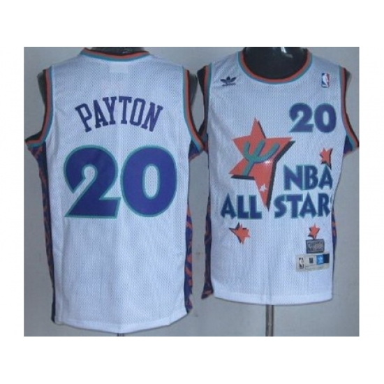 Seattle SuperSonics 20 Gary Payton White 95 All Star NBA Jerseys Seattle SuperSonics 20 Gary Payton White 95 All Star NBA Jerseys