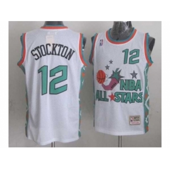 NBA 96 All Star #12 Stockton White Jerseys NBA 96 All Star #12 Stockton White Jerseys