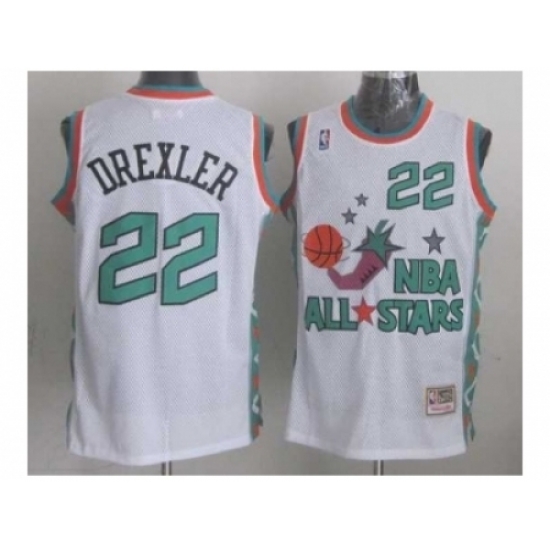 NBA 96 All Star #22 Drexler White Jerseys NBA 96 All Star #22 Drexler White Jerseys