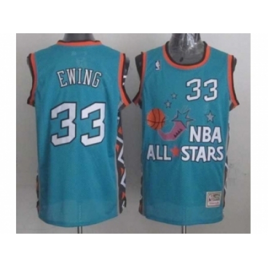 NBA 96 All Star #33 Ewing Blue Jerseys NBA 96 All Star #33 Ewing Blue Jerseys
