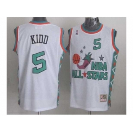 NBA 96 All Star #5 Kidd White Jerseys NBA 96 All Star #5 Kidd White Jerseys