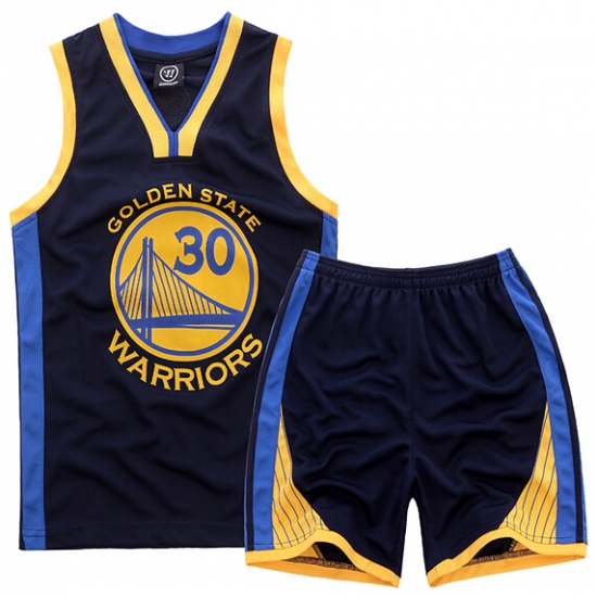 Youth NBA Golden State Warriors 30# Steve Curry Black Suit Sets Youth NBA Golden State Warriors 30# Steve Curry Black Suit Sets