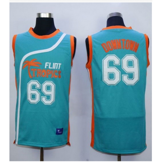 Flint Tropics #69 Downtown Blue Semi-Pro Movie Stitched Basketball Jersey Flint Tropics #69 Downtown Blue Semi-Pro Movie Stitched Basketball Jersey