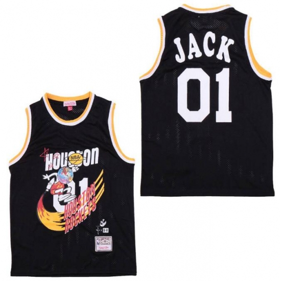 Men B&R Remix Jersey Rocket 01 Jack Black Throwback Jersey Men B&R Remix Jersey Rocket 01 Jack Black Throwback Jersey