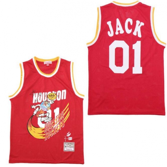 Men B&R Remix Jersey Rocket 01 Jack Red Throwback Jersey Men B&R Remix Jersey Rocket 01 Jack Red Throwback Jersey