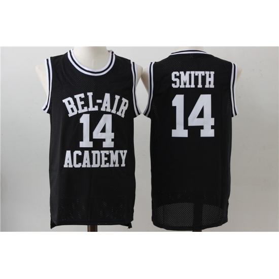 Men Bel Air Academy 14 Will Smith Black Stitched Movie Jersey Men Bel Air Academy 14 Will Smith Black Stitched Movie Jersey
