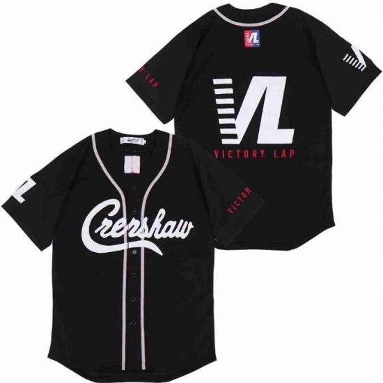 Men Blakc Crenshaw Editon Blank Jersey Men Blakc Crenshaw Editon Blank Jersey