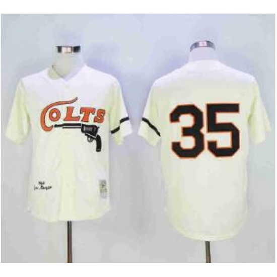 NFL Colts 35 Throwback White Cream Jersey NFL Colts 35 Throwback White Cream Jersey