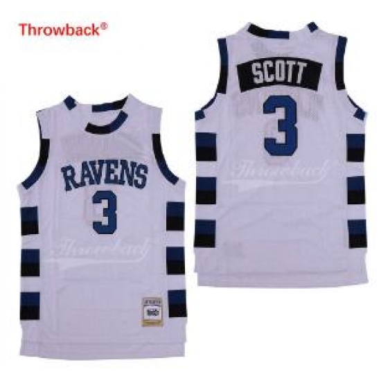 One Tree Hill Scott Ravens Movie jersey 3 White One Tree Hill Scott Ravens Movie jersey 3 White