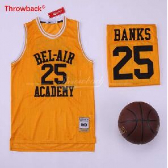 The Fresh Prince 14 Bel Air Academy Basketball Movie Yellow #25 The Fresh Prince 14 Bel Air Academy Basketball Movie Yellow #25