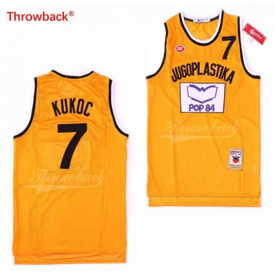 Toni Kukoc 7 Jugoplastika Split Basketball Jersey NBA Toni Kukoc 7 Jugoplastika Split Basketball Jersey NBA