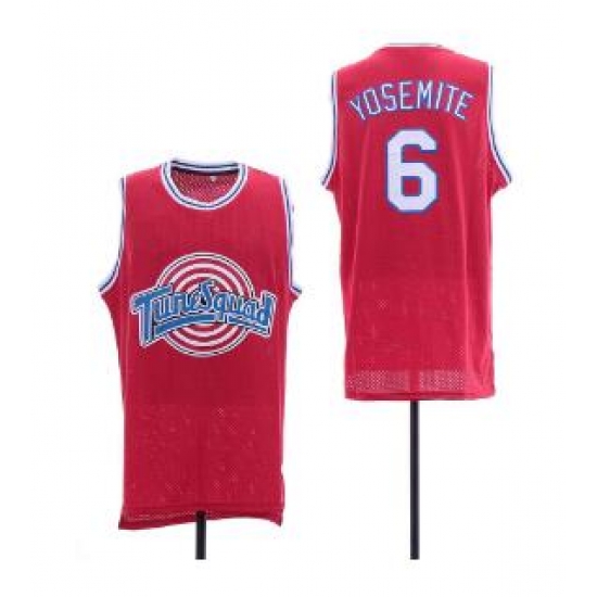 Tune Squad Space Movie jersey 6 Red Yosemite Tune Squad Space Movie jersey 6 Red Yosemite