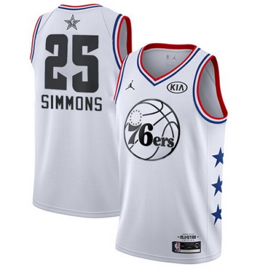 76ers 25 Ben Simmons White Youth Basketball Jordan Swingman 2019 AllStar Game Jersey 76ers 25 Ben Simmons White Youth Basketball Jordan Swingman 2019 AllStar Game Jersey