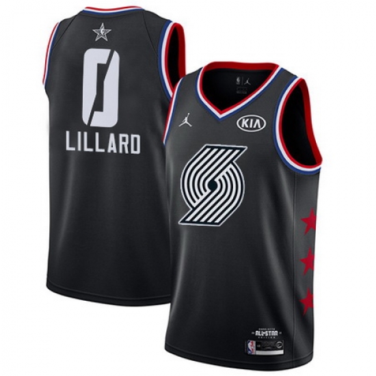 Blazers 0 Damian Lillard Black Youth Basketball Jordan Swingman 2019 AllStar Game Jersey Blazers 0 Damian Lillard Black Youth Basketball Jordan Swingman 2019 AllStar Game Jersey