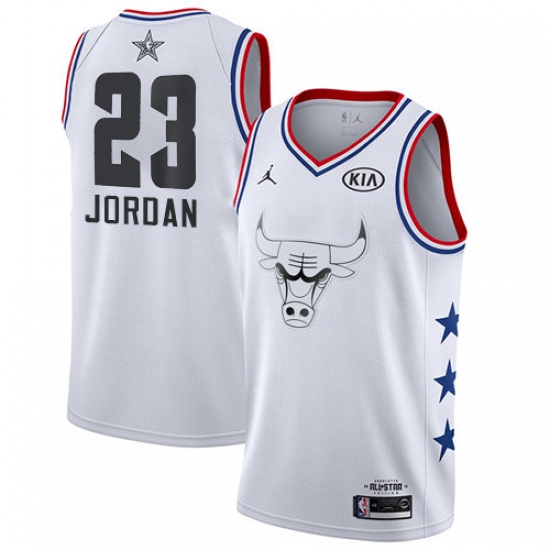 Bulls #23 Michael Jordan White Basketball Jordan Swingman 2019 All Star Game Jersey Bulls #23 Michael Jordan White Basketball Jordan Swingman 2019 All Star Game Jersey