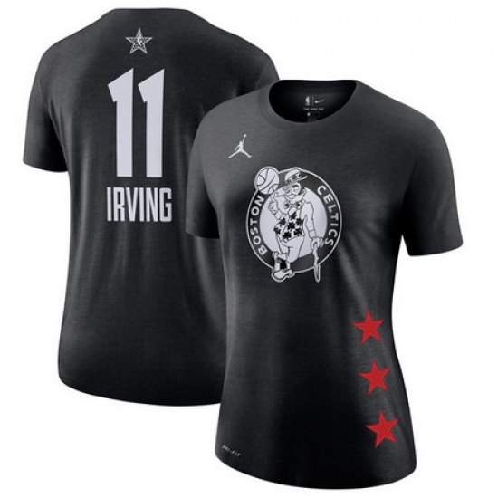 Celtics 11 Kyrie Irving Black 2019 NBA All Star Game Women's T Shirt Celtics 11 Kyrie Irving Black 2019 NBA All Star Game Women's T Shirt