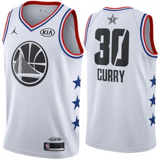 Golden State Warriors 30 Stephen Curry White 2019 NBA All Star Game Jordan Brand Swingman Jersey Golden State Warriors 30 Stephen Curry White 2019 NBA All Star Game Jordan Brand Swingman Jersey