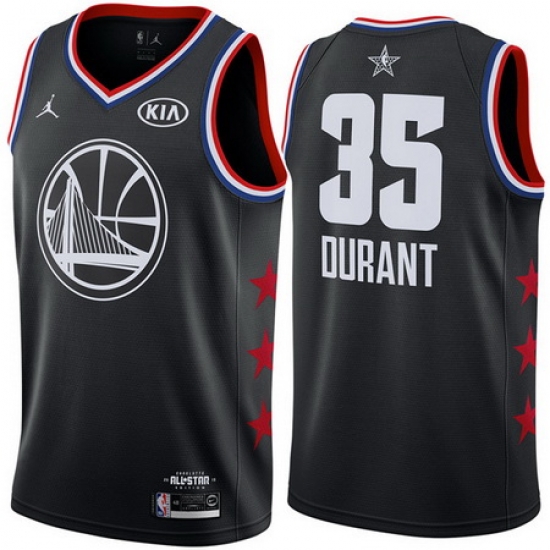 Golden State Warriors 35 Kevin Durant Black 2019 NBA All Star Game Jordan Brand Swingman Jersey Golden State Warriors 35 Kevin Durant Black 2019 NBA All Star Game Jordan Brand Swingman Jersey