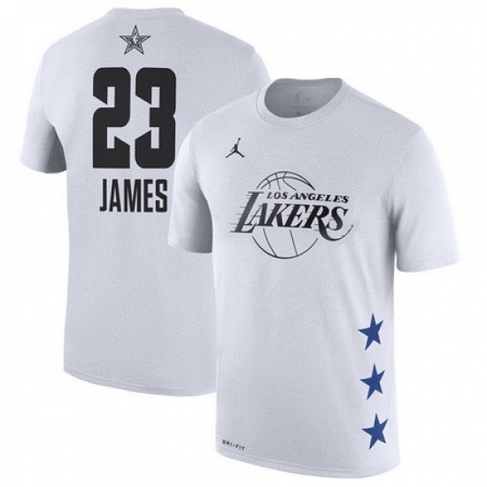 Lakers 23 Lebron James White 2019 NBA All Star Game Men's T Shirt Lakers 23 Lebron James White 2019 NBA All Star Game Men's T Shirt
