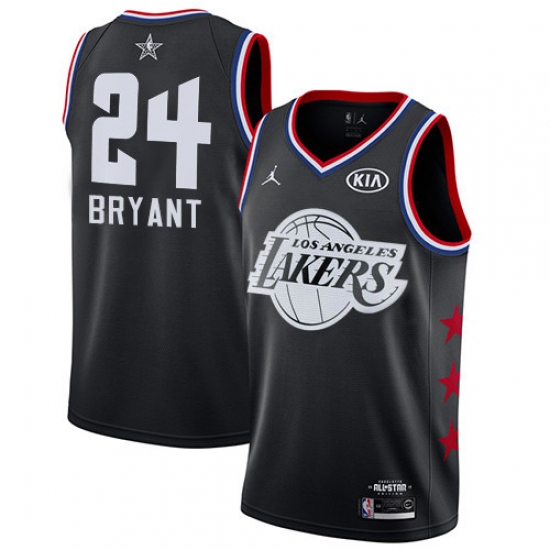 Lakers #24 Kobe Bryant Black Basketball Jordan Swingman 2019 All Star Game Jersey Lakers #24 Kobe Bryant Black Basketball Jordan Swingman 2019 All Star Game Jersey