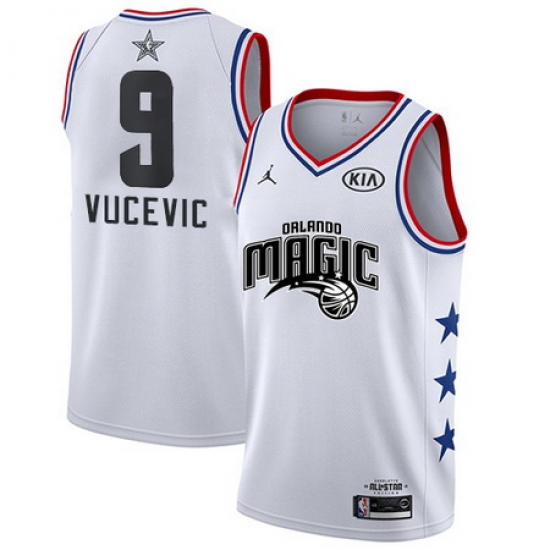 Magic 9 Nikola Vucevic White Youth Basketball Jordan Swingman 2019 AllStar Game Jersey Magic 9 Nikola Vucevic White Youth Basketball Jordan Swingman 2019 AllStar Game Jersey