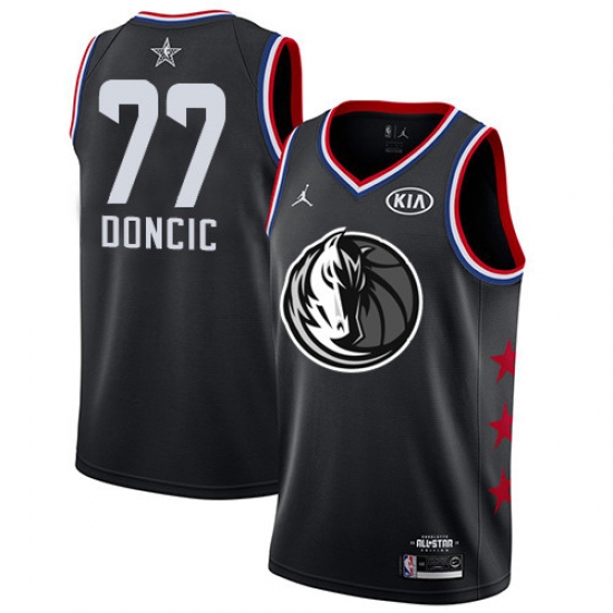Mavericks 77 Luka Doncic Black Basketball Jordan Swingman 2019 All Star Game Jersey Mavericks 77 Luka Doncic Black Basketball Jordan Swingman 2019 All Star Game Jersey