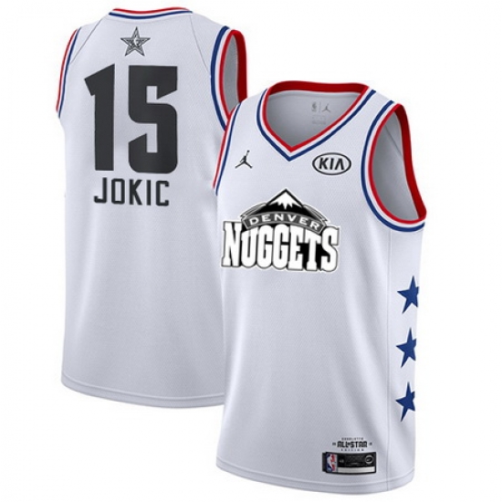 Nuggets 15 Nikola Jokic White Youth Basketball Jordan Swingman 2019 AllStar Game Jersey Nuggets 15 Nikola Jokic White Youth Basketball Jordan Swingman 2019 AllStar Game Jersey